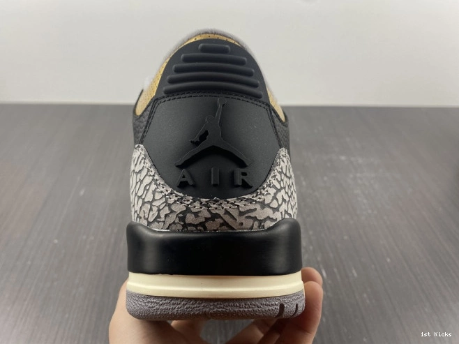 Gold 3 Black Jordan Air CK9246-067 WMNS 0731